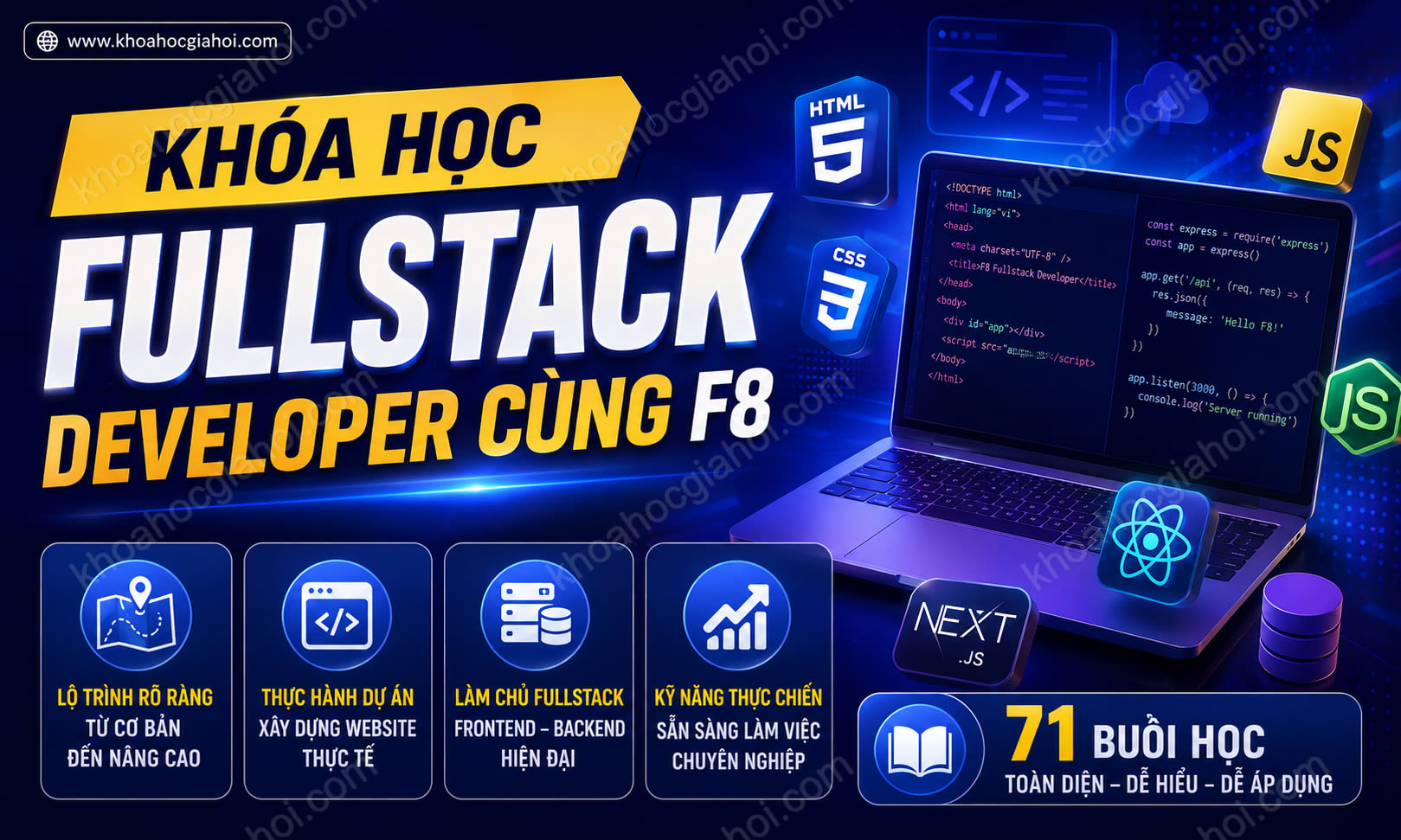 Khóa Học Fullstack Developer Cùng F8