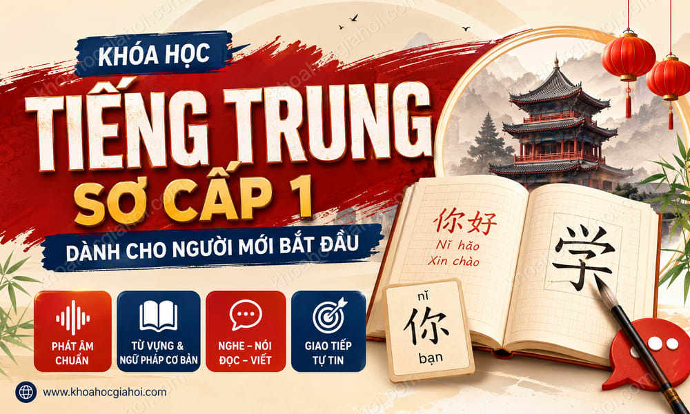 Khóa Học Tiếng Trung Sơ Cấp 1 - Dành Cho Người Mới Bắt Đầu