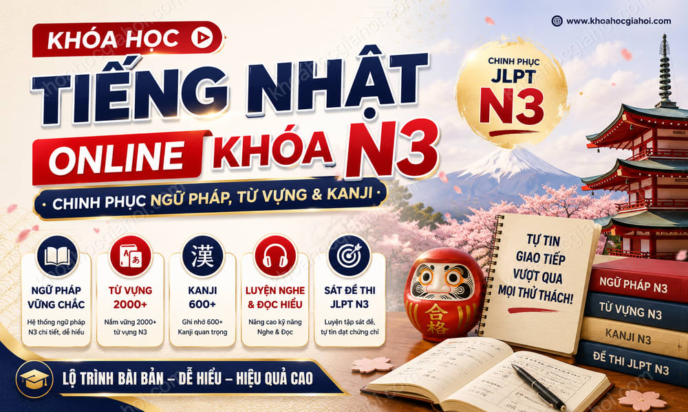 Khóa Học Tiếng Nhật Online Khóa N3