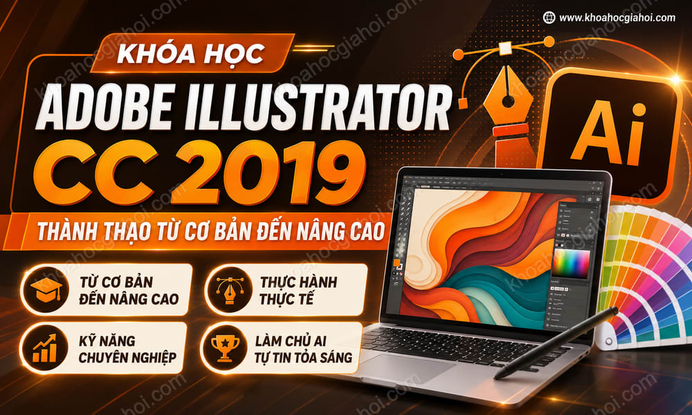 Khóa Học Adobe Illustrator Cc 2019 - Thành Thạo Từ Cơ Bản Đến Nâng Cao