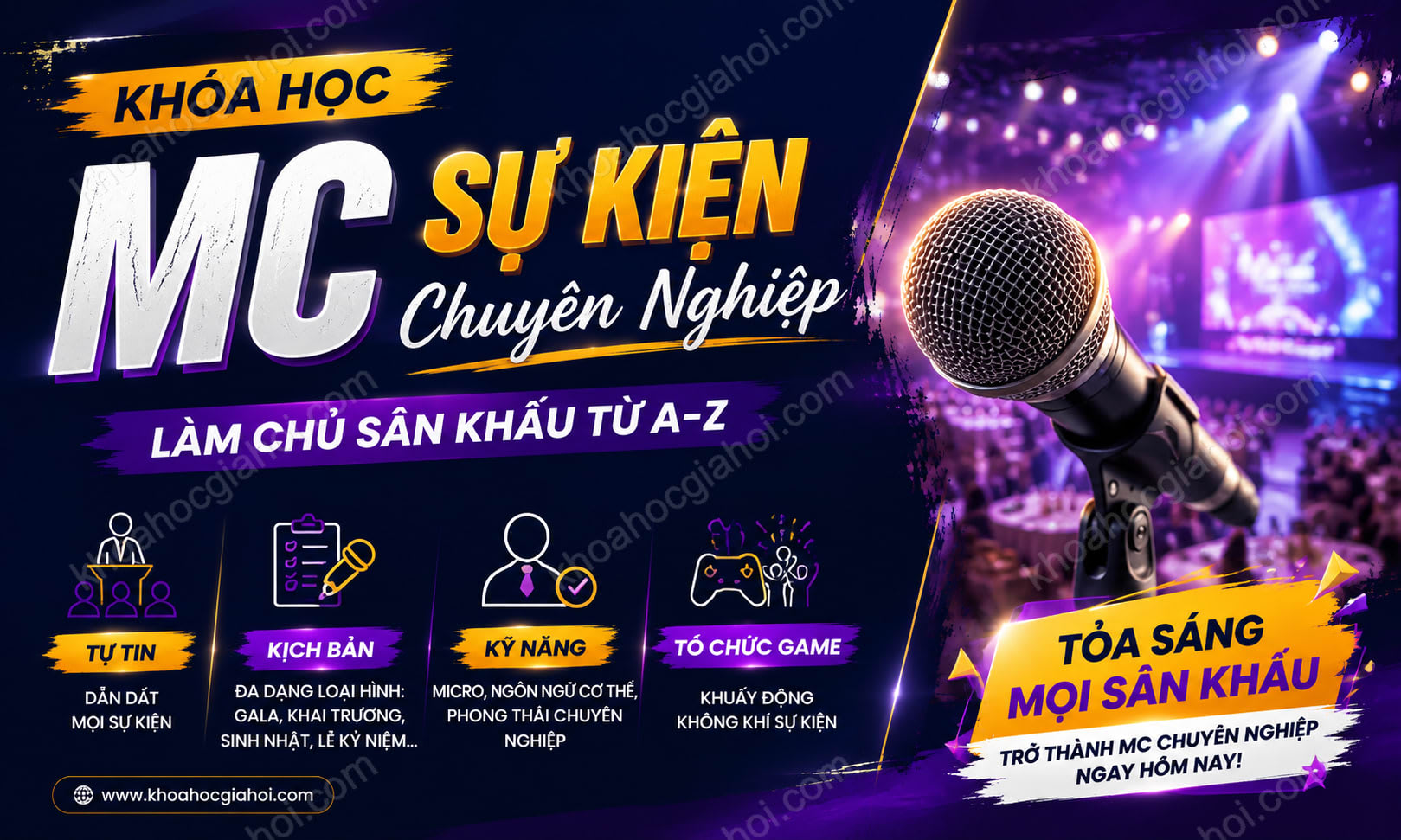 Khóa Học MC Sự Kiện Chuyên Nghiệp