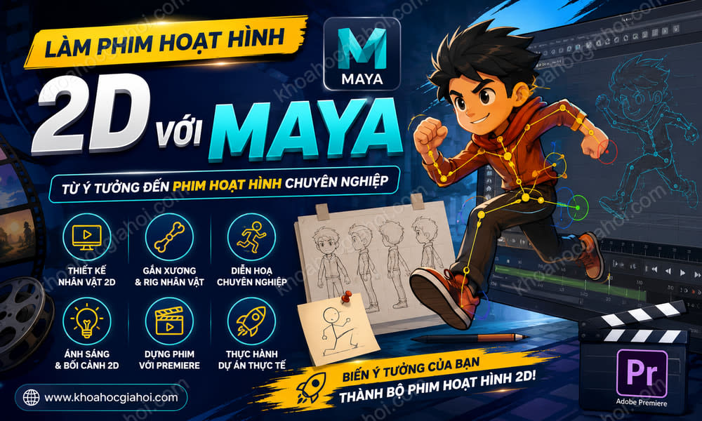 Khóa Học Làm Phim Hoạt Hình 2d Với Maya