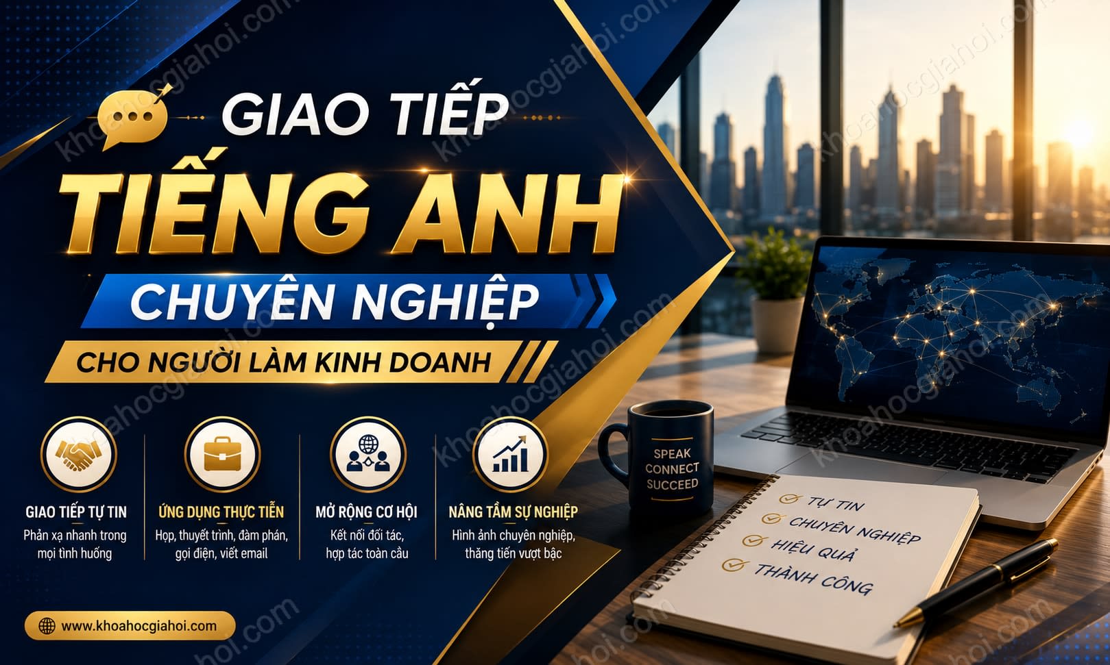 Khóa Học Giao Tiếp Tiếng Anh Chuyên Nghiệp Cho Người Làm Kinh Doanh