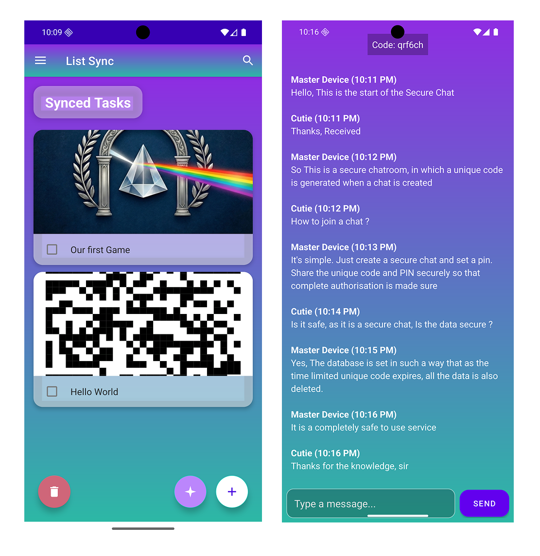 List Sync App