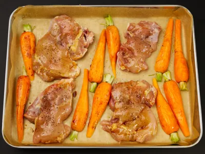 Sheet Pan Chicken Broccoli Instruction C