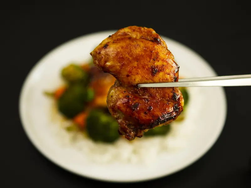 Sheet Pan Chicken Broccoli Baby Carrots Action