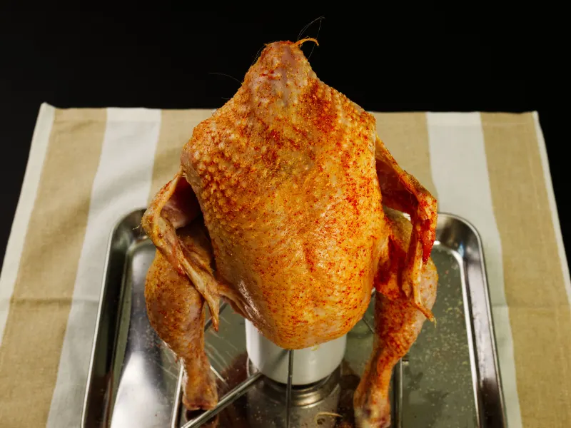 Instruction C Beer Can Chicken with Lime-Butter Corn