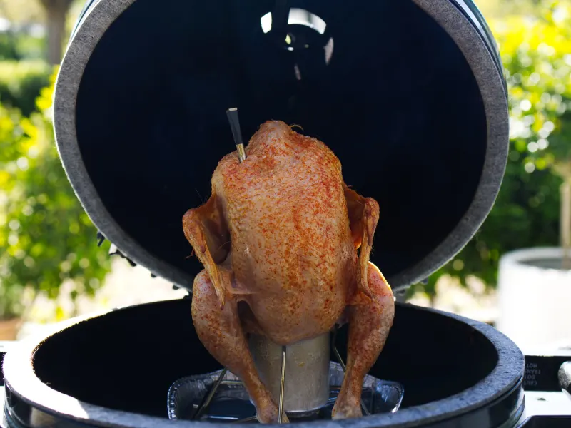 Instruction E Beer Can Chicken with Lime-Butter Corn