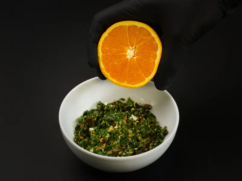 Seared Flat Iron Steak with Orange Chimichurri Instruction 3 image