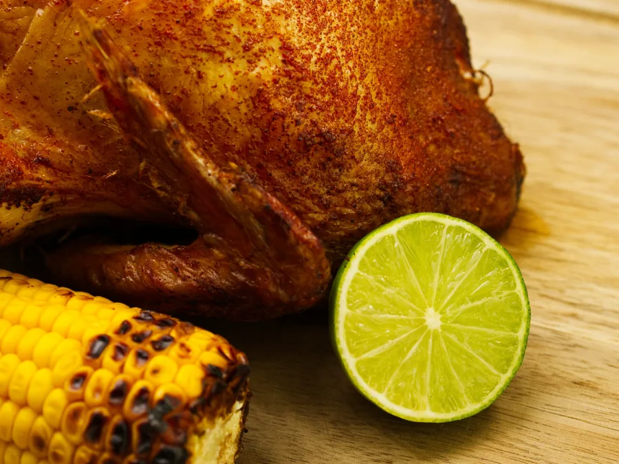 Mood Beer Can Chicken with Lime-Butter Corn