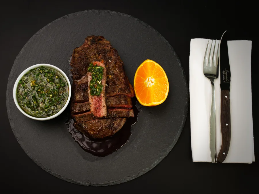 Seared Flat Iron Steak with Orange Chimichurri Instruction 6 image