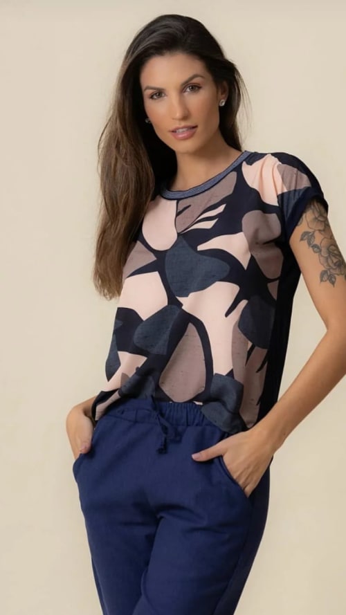 Blusa Estampa Digital Paloma miniatura 6