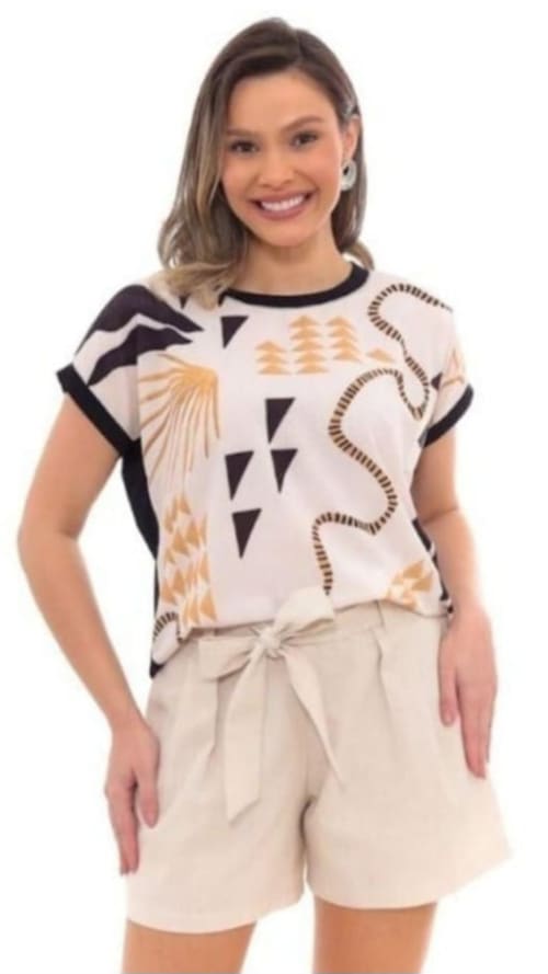 Blusa Estampa Digital Paloma miniatura 4