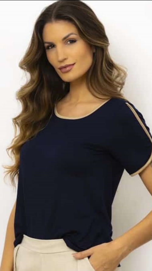 blusa paloma frizo manga