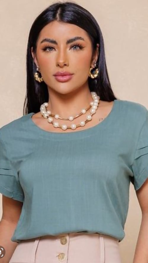 blusa de linho com elastano