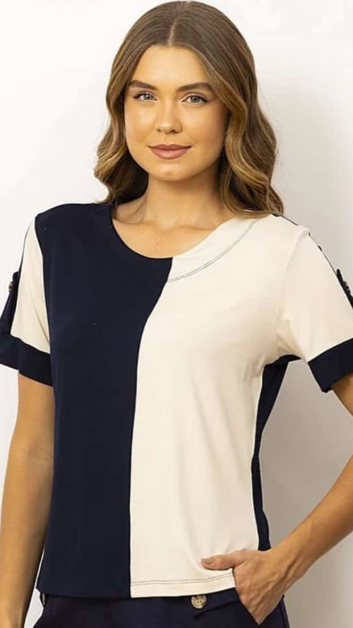 Blusa duas core