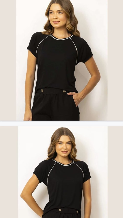 Blusa com friso