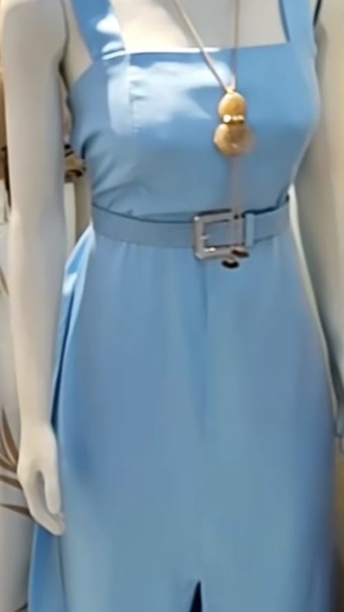 Vestido cinto fivela