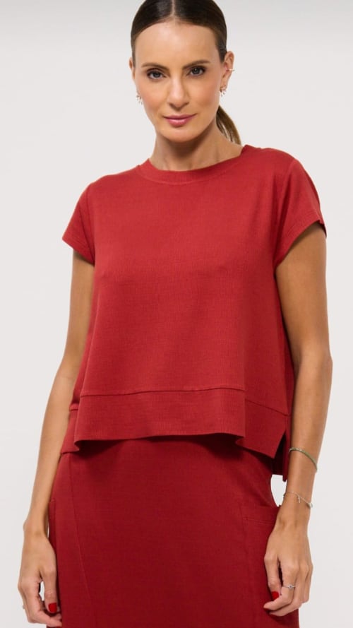 blusas verão 2025 Magente miniatura 4