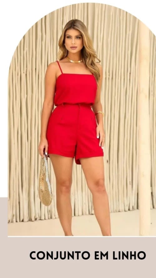 Conjunto em linho Bybella