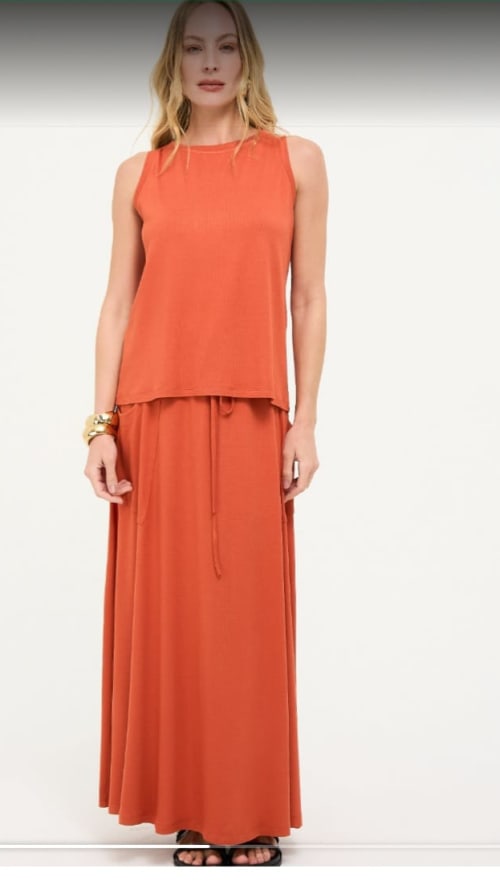 Vestido longo linho 2025