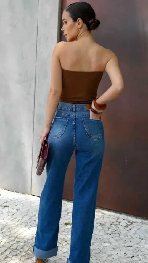 Calça Jeans Cuffed miniatura 2