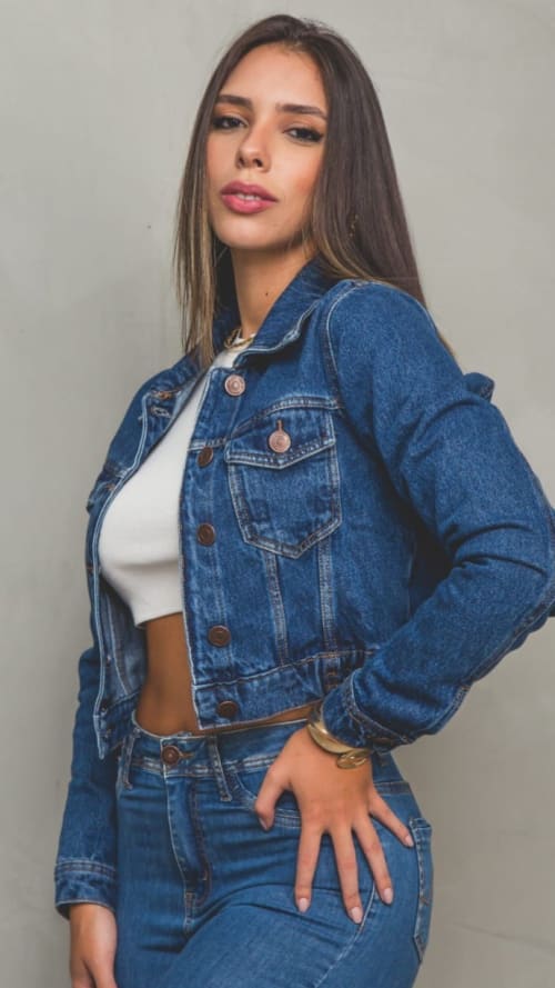 Jaqueta jeans coleção 2025 miniatura 2