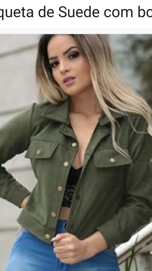 Jaqueta em suede