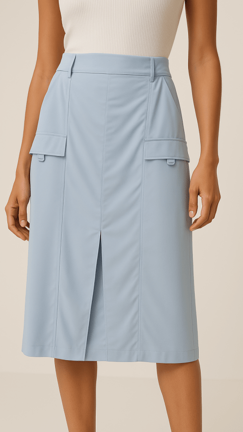 Saia Midi Cargo Azul Serenity