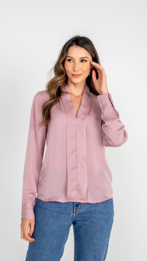 Camisa gola virada miniatura 3