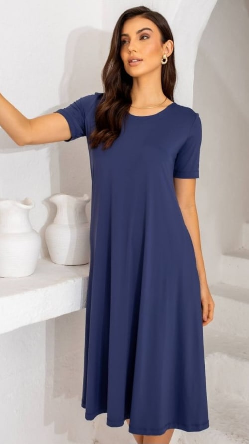 Vestido malha pollen