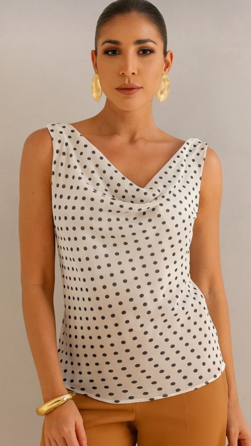 Blusa gola boba poa miniatura 2