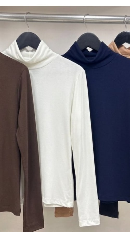 Blusa gola rolê malha queridinhas 