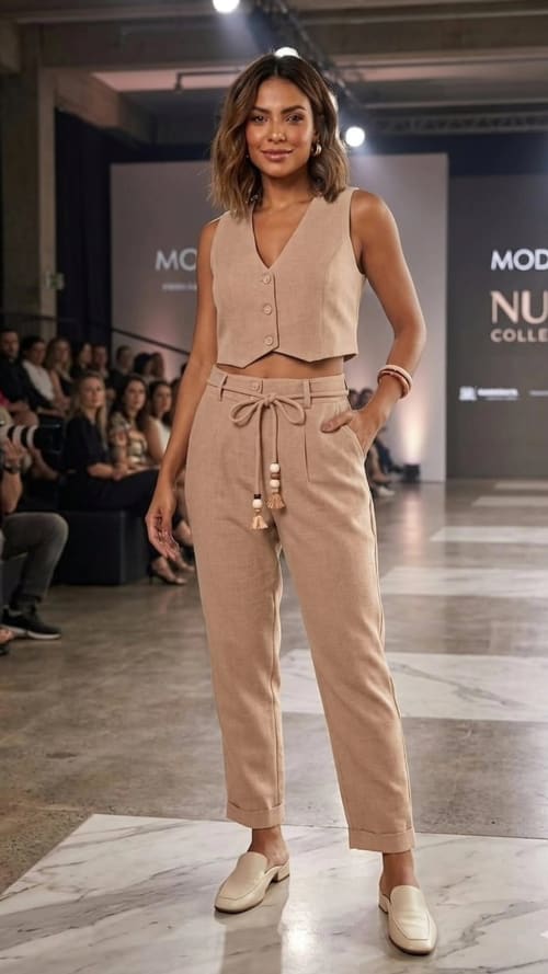 Conjunto linho com colete , foto 3