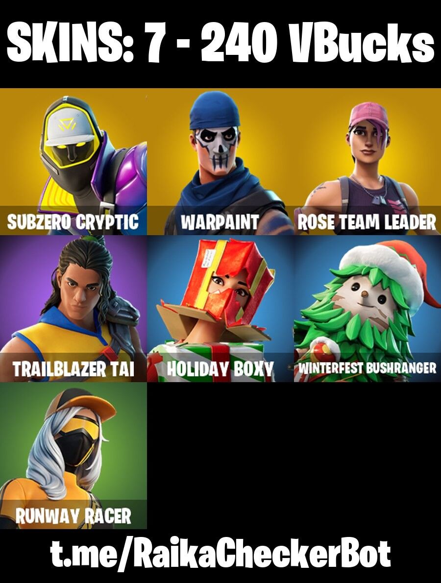 Fortnite Account ( PLAYSTATION / XBOX / PC / NINTENDO ) (AXEHAMMER, OG STW, TRAILBLAZER TAI) (7 Skins)