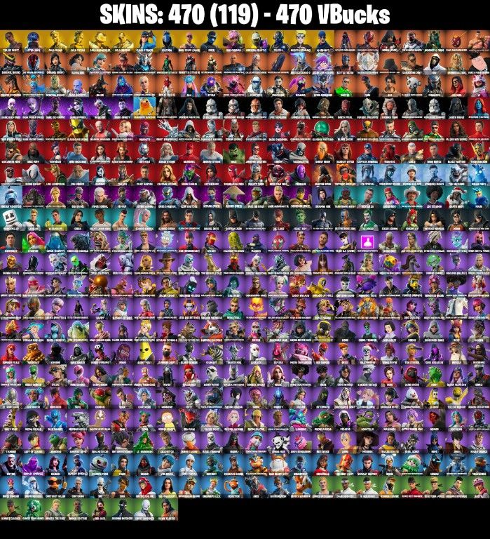Fortnite Account ( PLAYSTATION / XBOX / PC / NINTENDO ) (TRAVI SCOTT, OG STW, VIVI CHROMA, GOLD MIDAS, ASTRO JACK) (469 Skins)