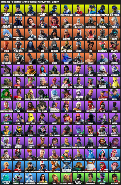 Fortnite Account ( PC / XBOX ) (Leviathan Axe) (150 Skins)