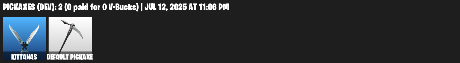 Fortnite Account ( PLAYSTATION / XBOX / PC ) (Kittanas, Default Pickaxe) (0 Skins)