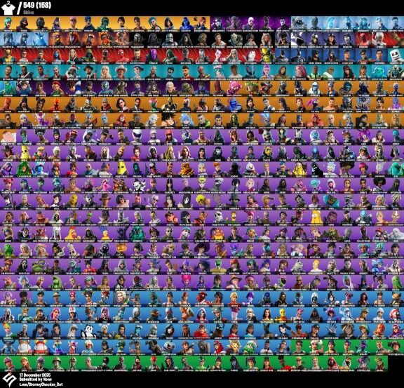 Fortnite Account ( PC ) (OG STW, Wonder, IKONIK, Stealth Reflex, Glow, Rose Team Leader, Warpaint, Rose Glow, Stealth Angular Axe, Mean Streak) (551 Skins)