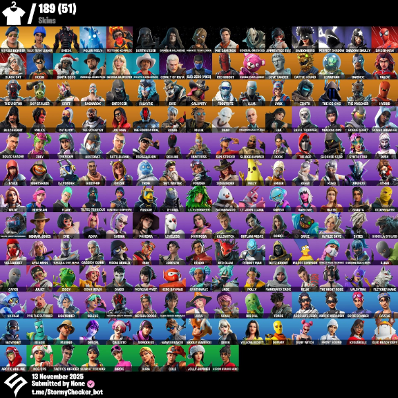 Fortnite Account ( XBOX / PC ) (Royale Bomber, Blue Team Leader, Omega (Lights), Mariposa, Santa Dogg, Ol’ Woody, Default Pickaxe, Lucky) (189 Skins)