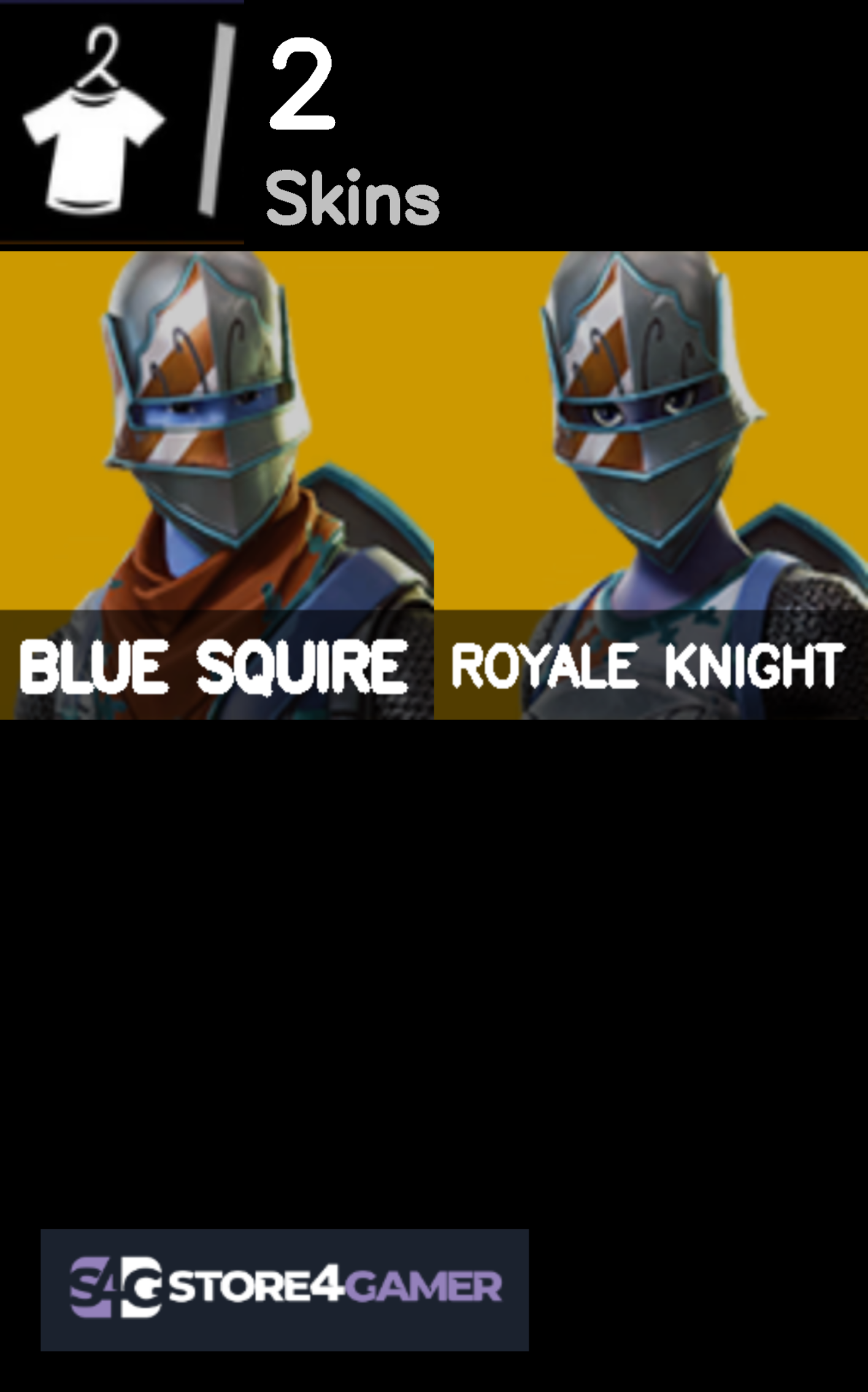 Fortnite Account ( PLAYSTATION / XBOX / PC ) (Royale Knight, Blue Squire) (2 Skins)