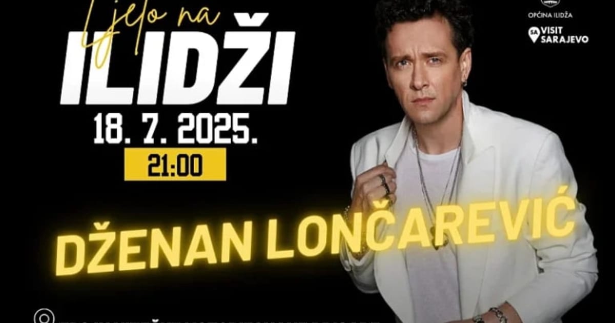 Večeras na Ilidži koncert Dženana Lončarevića – zvanično otvaranje Ljeta na Ilidži 2025