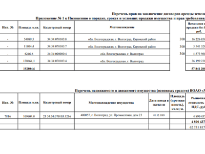 «Белое море» волгоградского «Химпрома» ушло с молотка