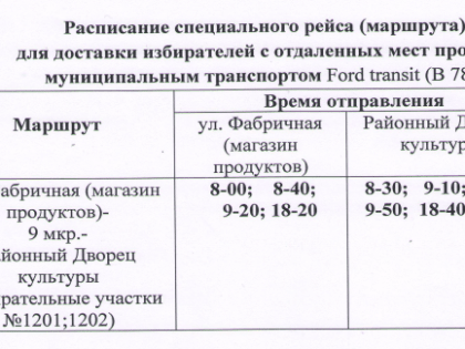 Администрациией Городищенского городского поселения организованы специальные рейсы общественного транспорта