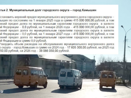 В Камышине более чем вдвое вырастет сумма выплат по муниципальному долгу