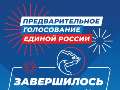 Электронное предварительное голосование «Единой России» завершено