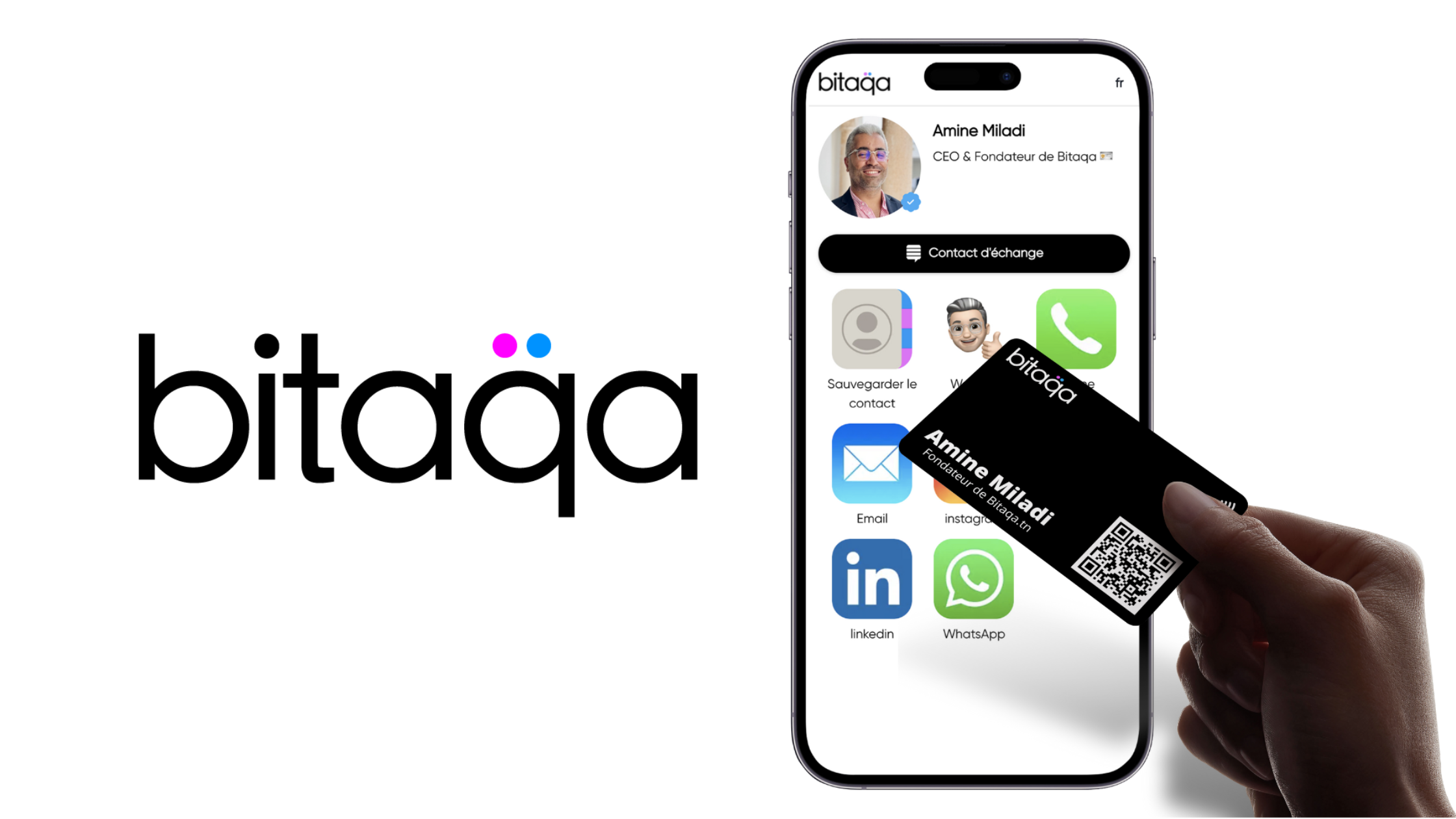Bitaqa : La Startup qui réinvente la Carte de Visite et le networking professionnel grâce à la technologie NFC