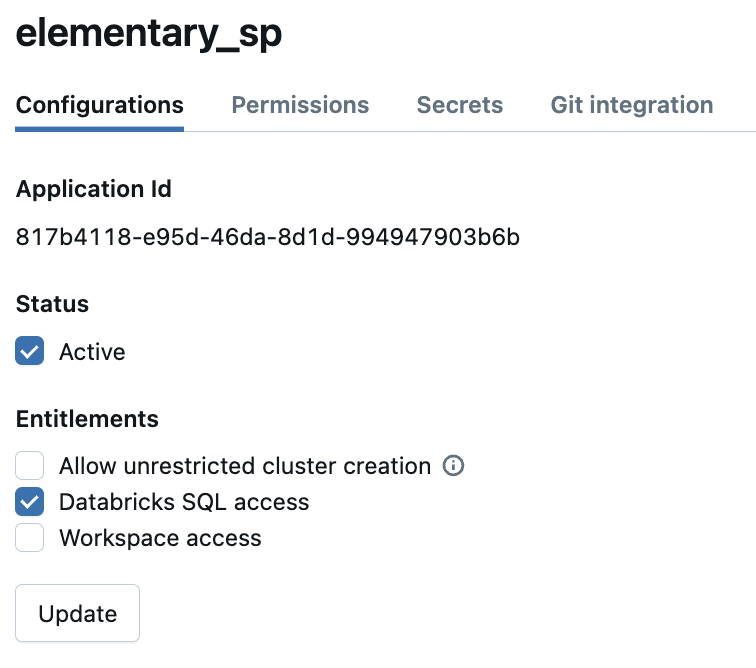 Add databricks SQL access
