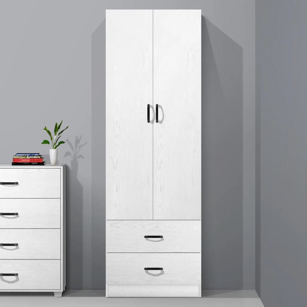 Wardrobe White 2 Door