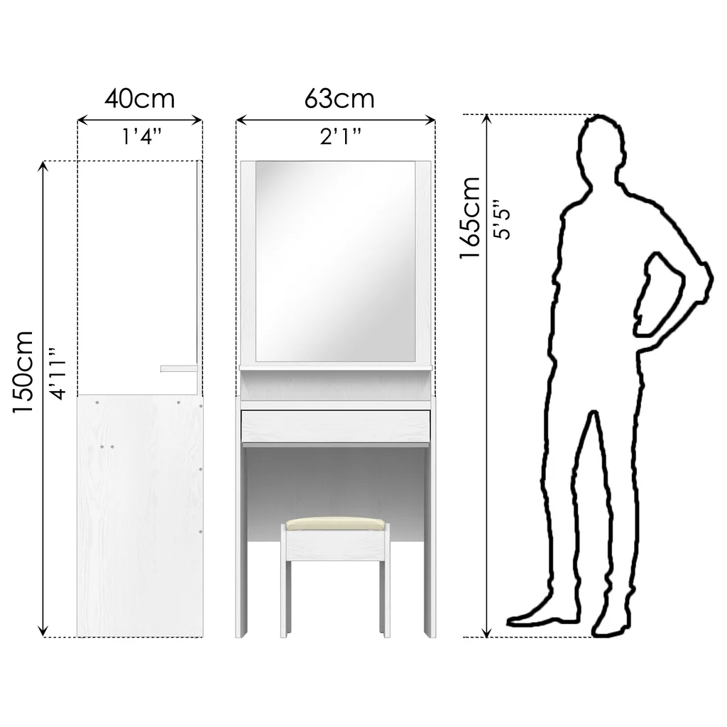 Dressing Table White — image 3